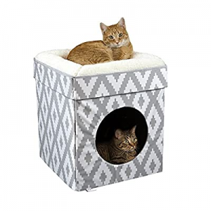Kitty City Large Cat Bed, Stackable Cat Cube, Indoor Cat House/Cat Condo now $2.00 off 