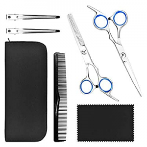 Hair Cutting Scissors Set, Professional Hair Cutting Kit, Tooth Shears Scissor, Straight and Thinnin