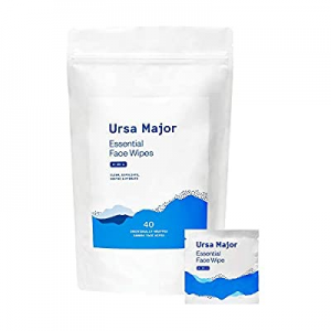 Ursa Major Essential Face Wipes | Natural, Biodegradable, Cruelty-Free | Cleanse, Exfoliate, Soothe
