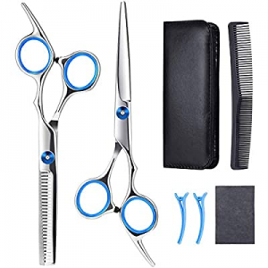 FBFL Hair Cutting Scissors Professional Home Hair cutting Barber Thinning Shears 440C Stainless Stee