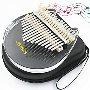 Kalimba Thumb Piano 17 Keys, Portable Acrylic With Carry Bag Finger Piano, Gift for Kids Adult Begin