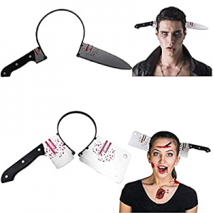 KSNOW 2 Pack Halloween Headband Costume Accessory Blood Horrible Headband now 70.0% off , Knife Th..