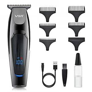 VGR Hair Clippers for Men Upgraded Cordless Upgraded Professional Hair Trimmer Beard Trimmer with T
