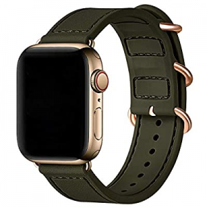 BesBand Compatible with Apple Watch Bands 44mm 42mm 40mm 38mm for Women Men,Soft Silicone Sport Stra