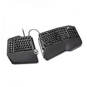 Cloud Nine C989M Ergonomic Mechanical Keyboard - Cherry MX Brown Switches - RGB Light Up LED Backlit