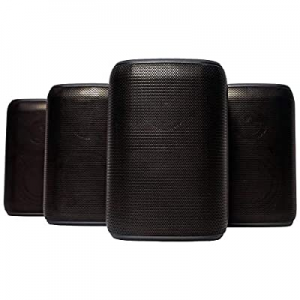 Rocksteady Portable Bluetooth Speakers (4 Speakers) | Bluetooth Speakers Outdoors | Black Bluetooth