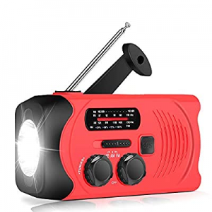[Upgraded Version] RunningSnail Emergency Weather AM/FM NOAA Solar Powered Wind up Radio with SOS, 2