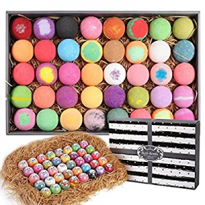 Purelis Natural Bath Bomb Gift Set. Bath Bombs for Kids, Women & Men. Makes Best Gift Set for Valent