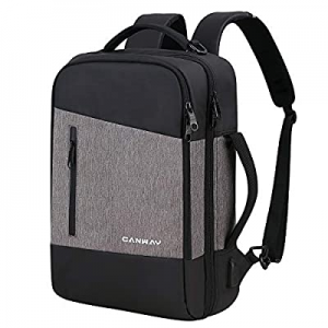 Canway Travel Laptop Backpack, 3-in-1 Large College School Computer Bag with USB Charging Port Fits