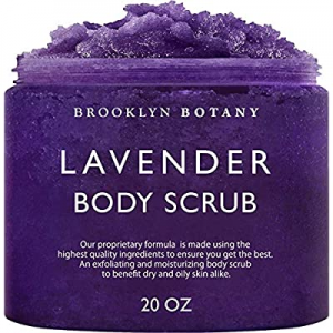 Brooklyn Botany Lavender Oil Body Scrub and Face Scrub – Moisturizing and Exfoliating Body Scrub -Fi