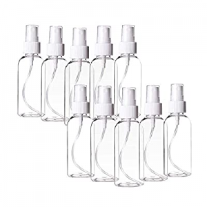 10 PCS Plastic Spray Bottles,Fine Mist Clear Spray Bottle,Reusable Liquid Container,for Essential Oi