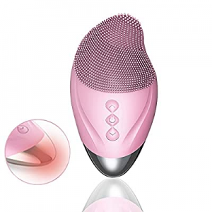 FBFL Facial Cleansing Brush, 3 in 1 Silicone Sonic Face Brush-Heated Head Warm Eyes Massager，Deep Cl