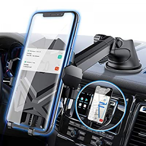 Phone Holder for Car, Manords Dashboard Windshield Air Vent Long Neck Car Phone Holder Mount Compati