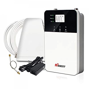 HiBoost Cell Phone Signal Booster for Home and Office, Compatible All US Carriers- Verizon, AT&T, Sp