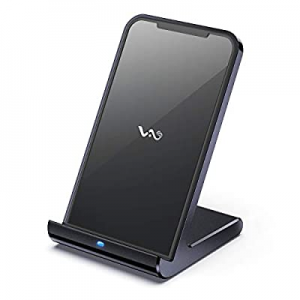 Vebach Fast Wireless Charger Aluminum Frame,Merak1 USB C Qi Certified Wireless Charging Stand,7.5W f