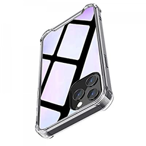 Vebach Compatible with 12 Case,Anti-Yellowing Clear Case,4 Shock-Absorbing Corners Fully Protective,