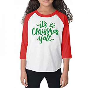 Kids Christmas Shirt for Boys and Girls, Merry Christmas Y'all now 80.0% off 