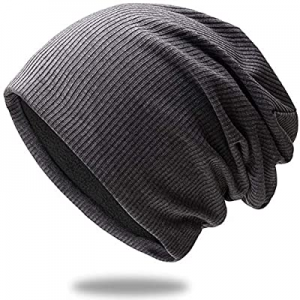 TYONMUJO Unisex Beanie Fleece Lined for Men Women Lightweight Hat Warm Winter Snug now 40.0% off 