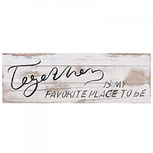 50.0% off Soyo Hanging Wall Sign Rustic Wooden Wall Sign (Together is My Favorite Place to Be) Woo..