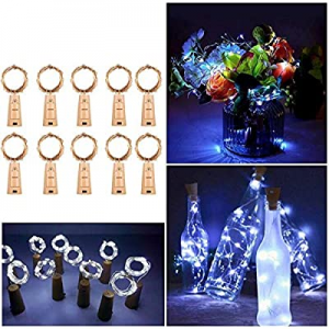 Wine Bottle Lights now 50.0% off , 10 Pack Bottle Lights with Cork 2M 20 LEDs Copper Wire Battery ..