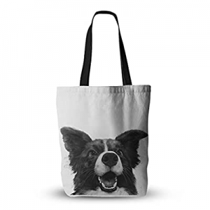 Dog Pattern 13'' × 16'' Reusable Shopping Bag with Handles, Washable, Foldable and Eco Friendly no..