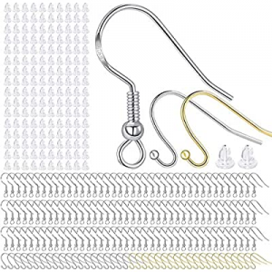 One Day Only！360 Pieces/180 Pairs 925 Hypo-allergenic Earring Hooks now 50.0% off ,Ear Wires Fish ..