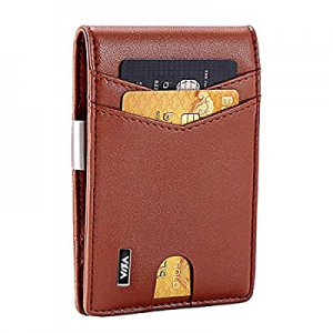 One Day Only！50.0% off WXM Money Clip Wallet- Mens Wallets slim Front Pocket RFID Blocking Card Ho..
