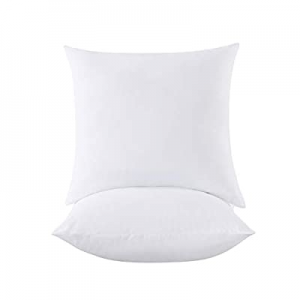 50.0% off Besfor Bedding 22"x22" White Throw Pillow Inserts with Cotton Cover(Set of 2)-22"x22" Co..