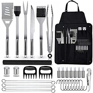 30.0% off NIUJNE BBQ Grill Accessories Set 35PCS Stainless Steel Barbecue Grilling Tools for Men W..