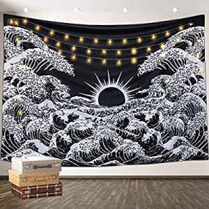 Aamebay Black and White Tapestry Wall Hanging now 60.0% off ,Hippie Bohemian Wall Tapestry for Liv..