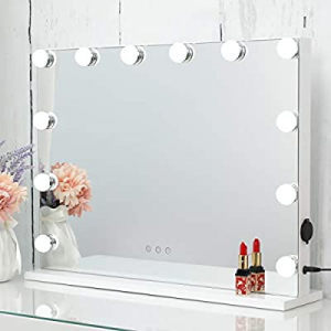 HOMPEN Makeup Vanity Mirror with Lights now 25.0% off , Hollywood Lighted Mirror with Dimmable LED..