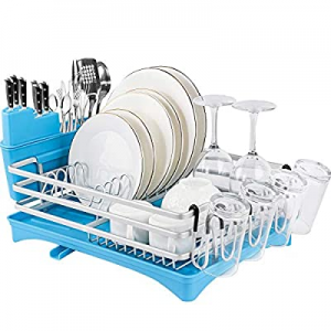 One Day Only！ROTTOGOON Aluminum Dish Drying Rack now 20.0% off , 16.5" x 11.8" Compact Rustproof D..