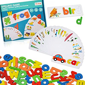 41.0% off ABC Alphabet Puzzles for Kids 3-5 Years Old - Words Spelling Sorting& Stacking Toys for ..