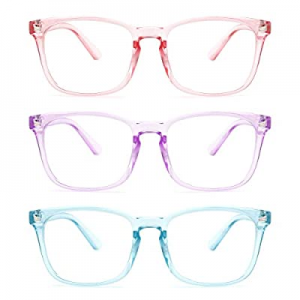 Gaoye 3-Pack Blue Light Blocking Glasses now 50.0% off , Fashion Square Fake Nerd Eyewear Anti UV ..