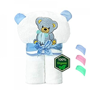 Medove Organic Bamboo Hooded Baby Towel – Soft now 50.0% off , Hooded Baby Large Bath Towels, Perf..