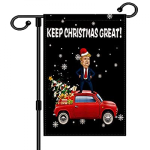 Keep Christmas Great Merry Christmas Garden Flag Christmas Tree Vintage Red Truck Home Xmas Quote ..