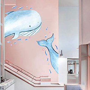 Holly LifePro Ocean Fish Wall Decal now 50.0% off ,Under The Sweet Blue Whale Wall Stickers for Ki..