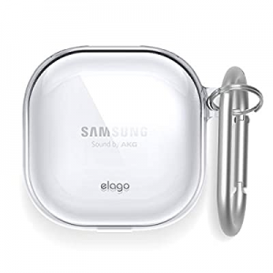 elago Protective Clear Case Designed for Galaxy Buds Live Case Cover (2020) [Transparent] - TPU Cove