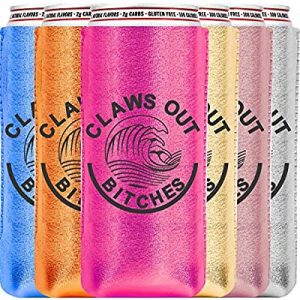 Skinny Can Coozie 6 PCS Slim Can Cooler for Slim Beer & Hard Seltzer, Skinny Beer Cans Coolie Skinny