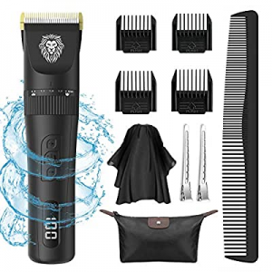 Hair Clippers for Men - Clippers for Hair Cutting Mens Hair Cutting Kit With 4 Guide Combs and Cape,