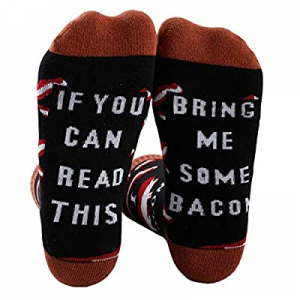Gnpolo Funny Socks for Mens Womens Gifts If You Can Read This Bring Me Wine Socks Stockings now 50..