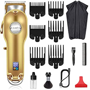 Cordless Hair Clippers, Professional Hair Clippers for Men Hair Beard Trimmer Haircut Grooming Kit f