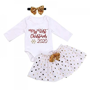 One Day Only！Girls'It's My Birthday Print Shirt Tutu Skirt Dress Outfit Set now 65.0% off 
