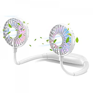 Neck Fan – Portable & Rechargeable USB Mini Personal Fan now 50.0% off , Battery Operated air cond..