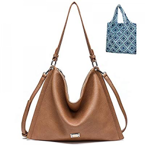 25.0% off Hobo Bags for Women Soft Faux Leather Handbags Satchel Shoulder Ladies Purse Bag Large C..