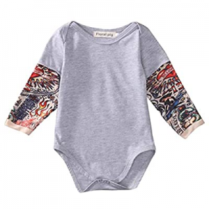 Newborn Baby GOT My Mind ON My Mommy Paws Funny Bodysuits Rompers Outfits Grey White 0-18M now 70...
