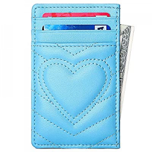 Slim Credit Card Holder Case Wallet now 50.0% off , Cute Small Leather Front Pocket Wallets for Wo..