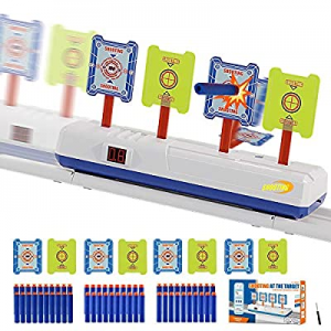 One Day Only！Electronic Auto Running Targets for Nerf Guns now 50.0% off , Auto Reset Digital Scor..