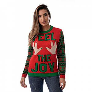 One Day Only！#followme Womens Ugly Christmas Sweater - Sweaters for Women now 50.0% off 