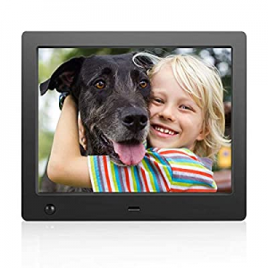 One Day Only！5.0% off Digital Photo Frame 8 inch - Electronic Photo Frame with Slideshow HD IPS Di..